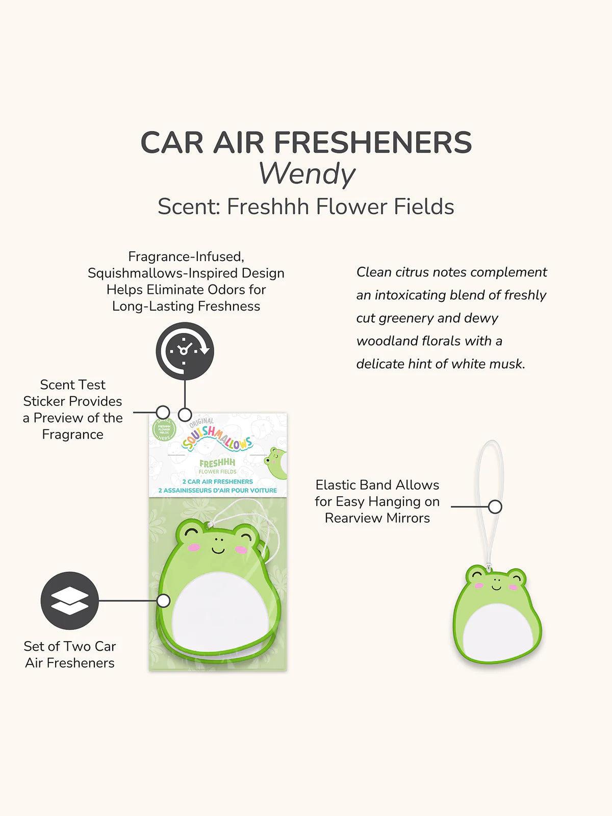 Wendy Car Air Fresheners, Set of 2
