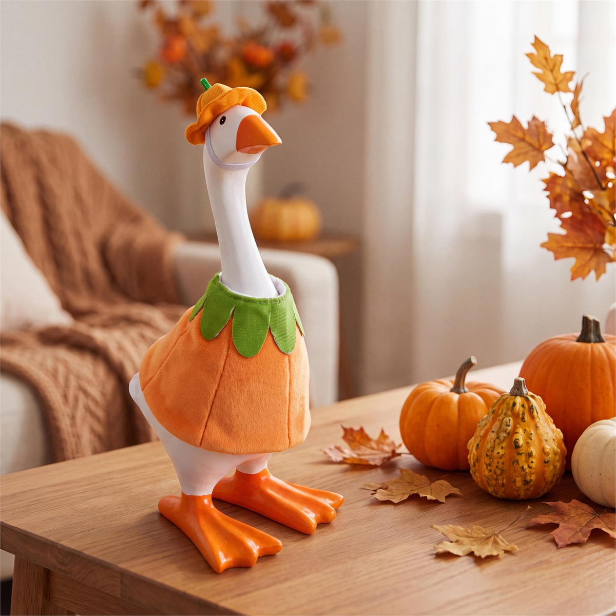 Gordy The Desktop Goose Outfit, Pumpkin