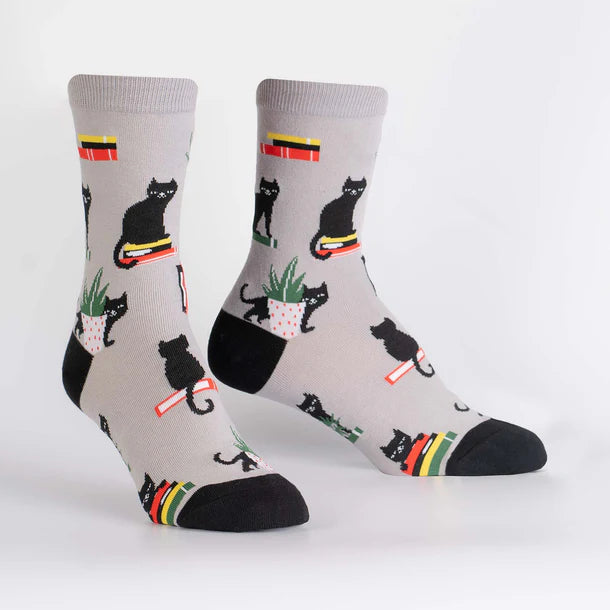 Booked For Meow, Crew Socks