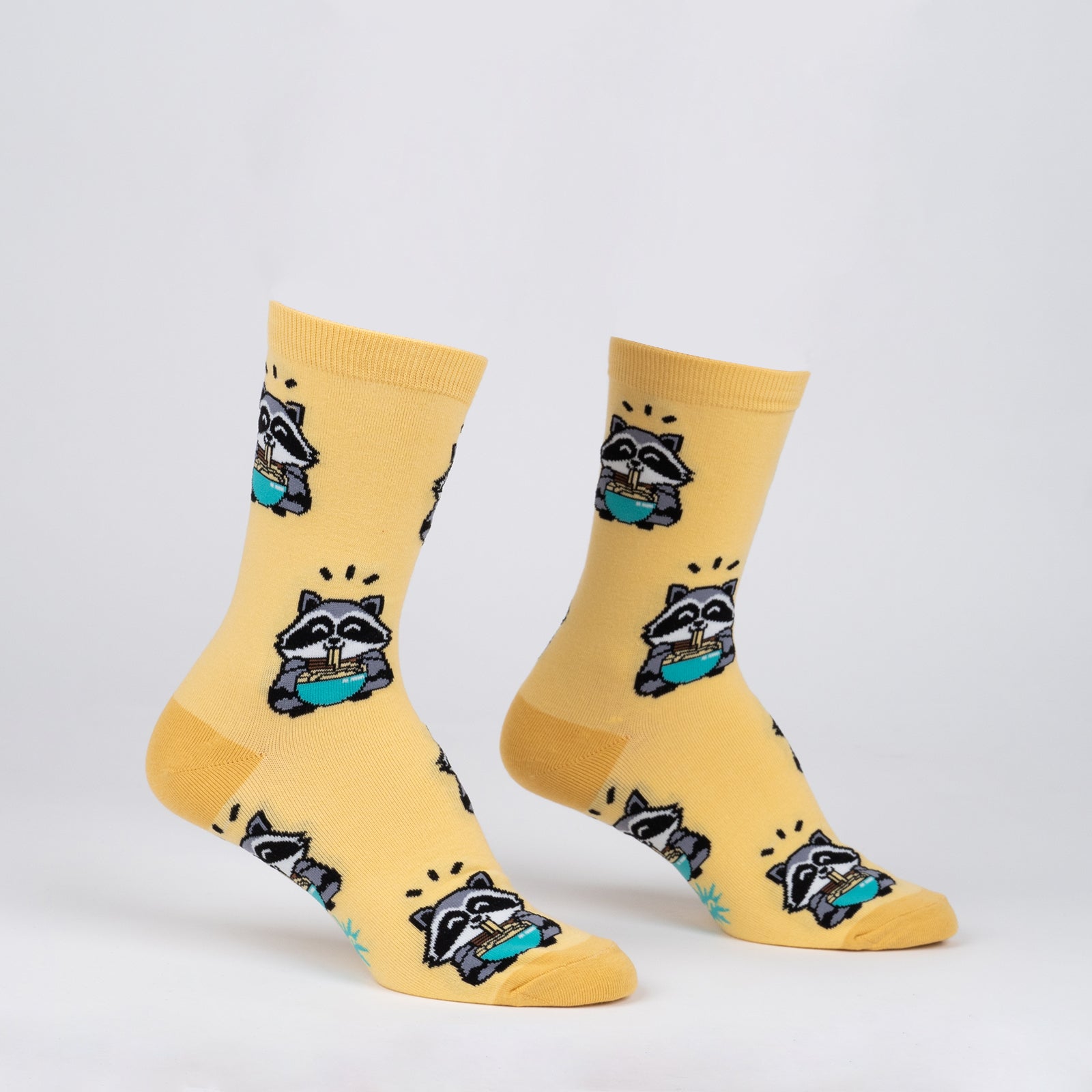 I Just Love Raccoons and Ramen, OK?, Crew Socks