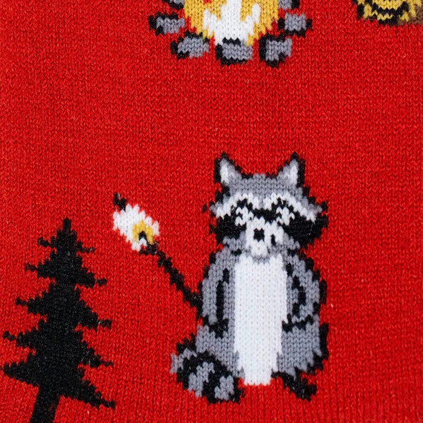 I Need S’more Raccoons, Wool Crew Socks