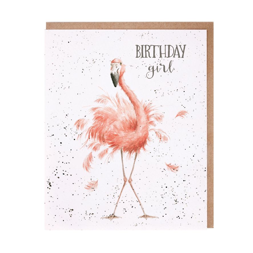 Birthday Girl Flamingo Birthday Card