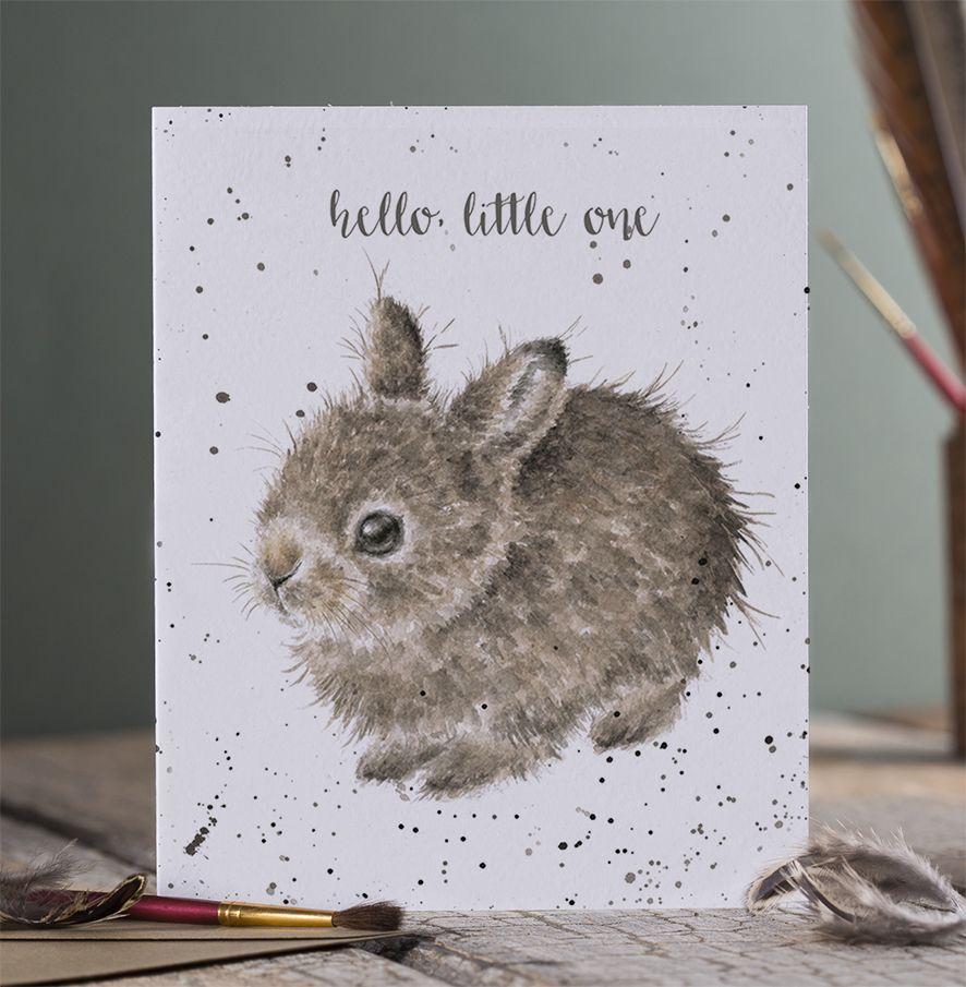 Little Leveret Hare New Baby Card