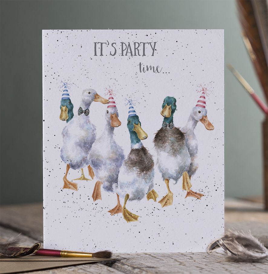 Party Time Duck Birthday Card