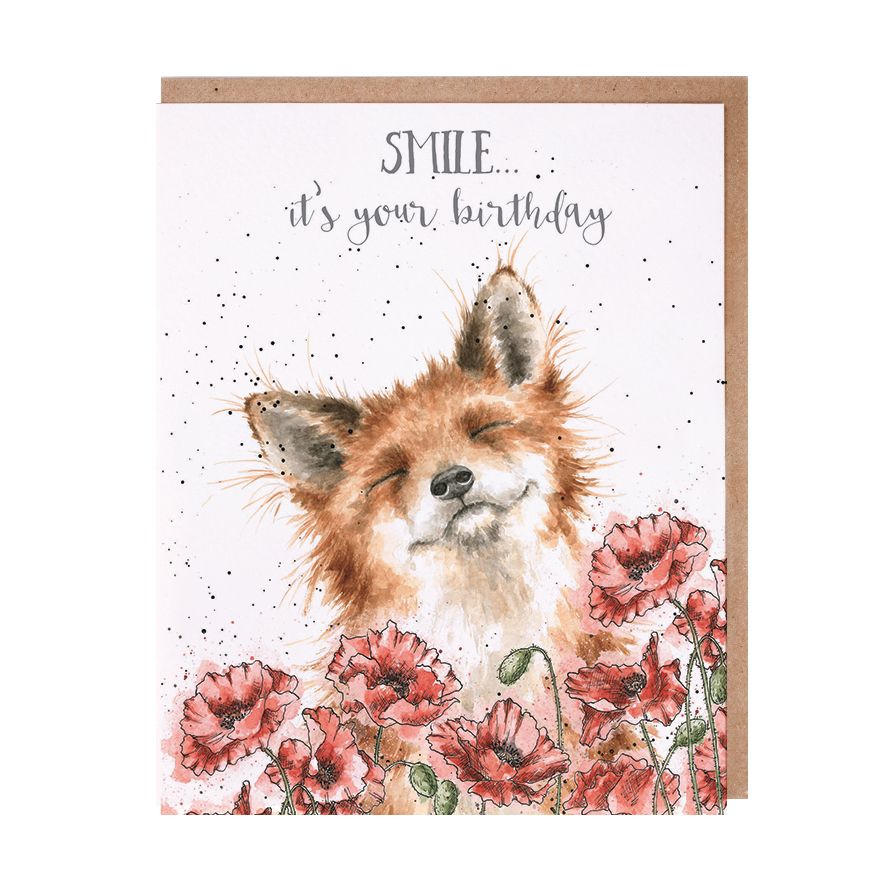 Smile Fox Birthday Card