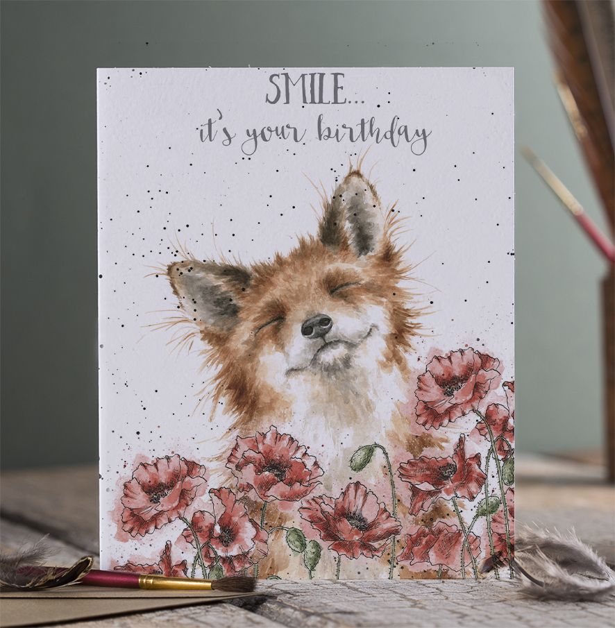 Smile Fox Birthday Card