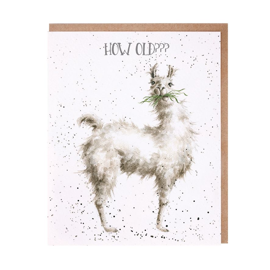 How Old??? Llama Birthday Card