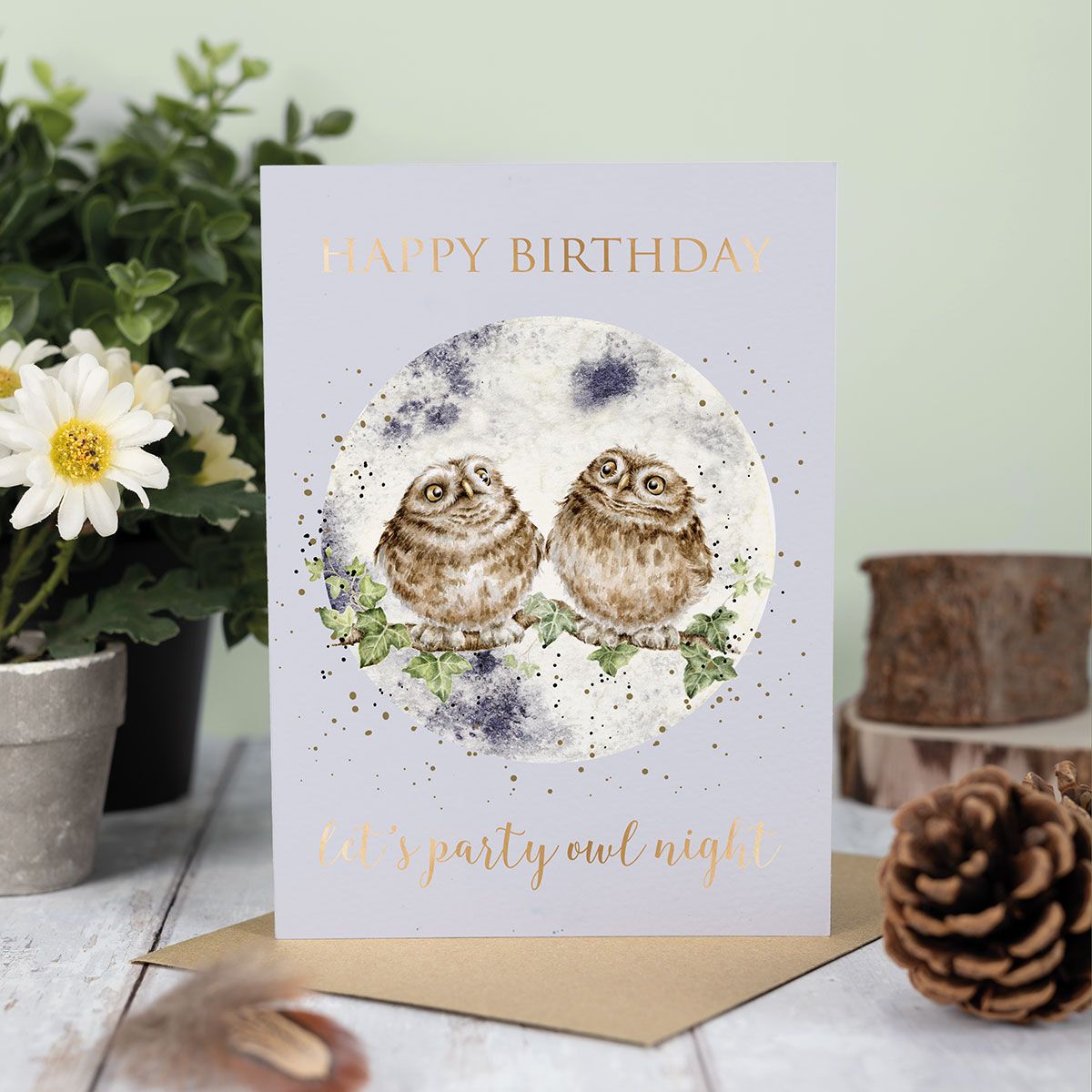 Party Owl Night Owl Birthday Card