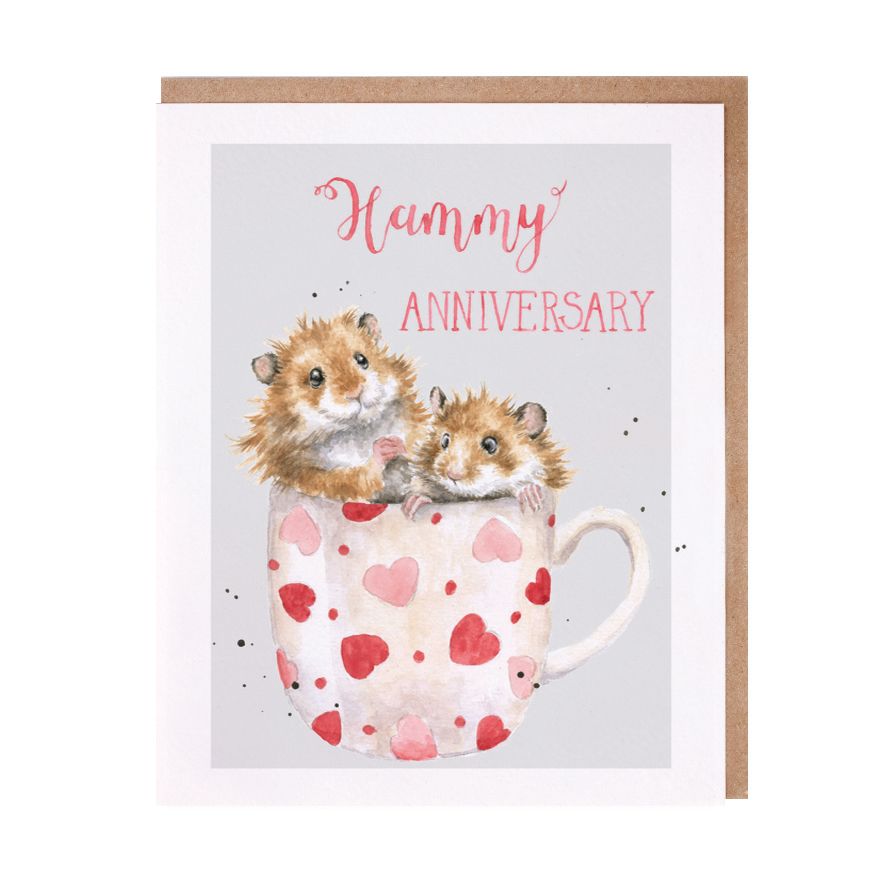 Hammy Anniversary Hamster Card