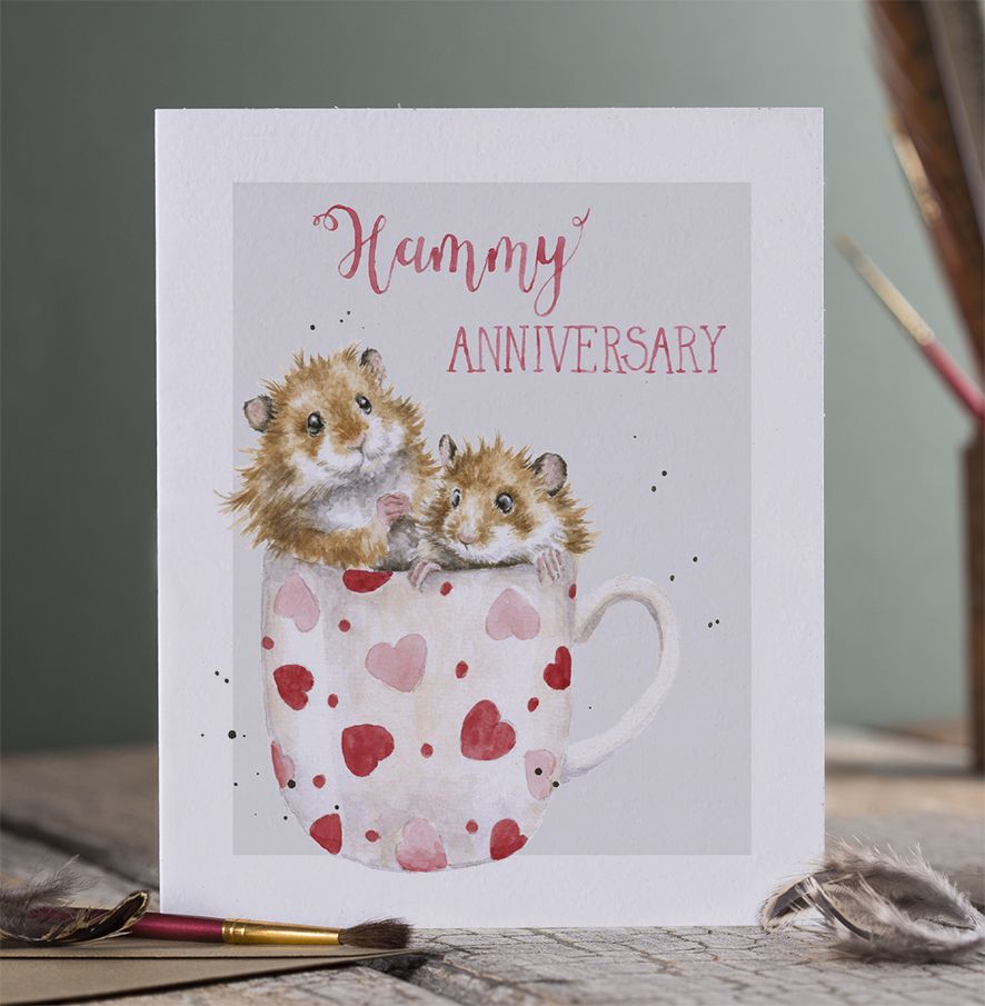 Hammy Anniversary Hamster Card