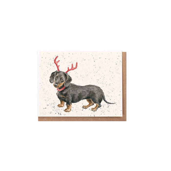 Dachshund Through The Snow Enclosure Card