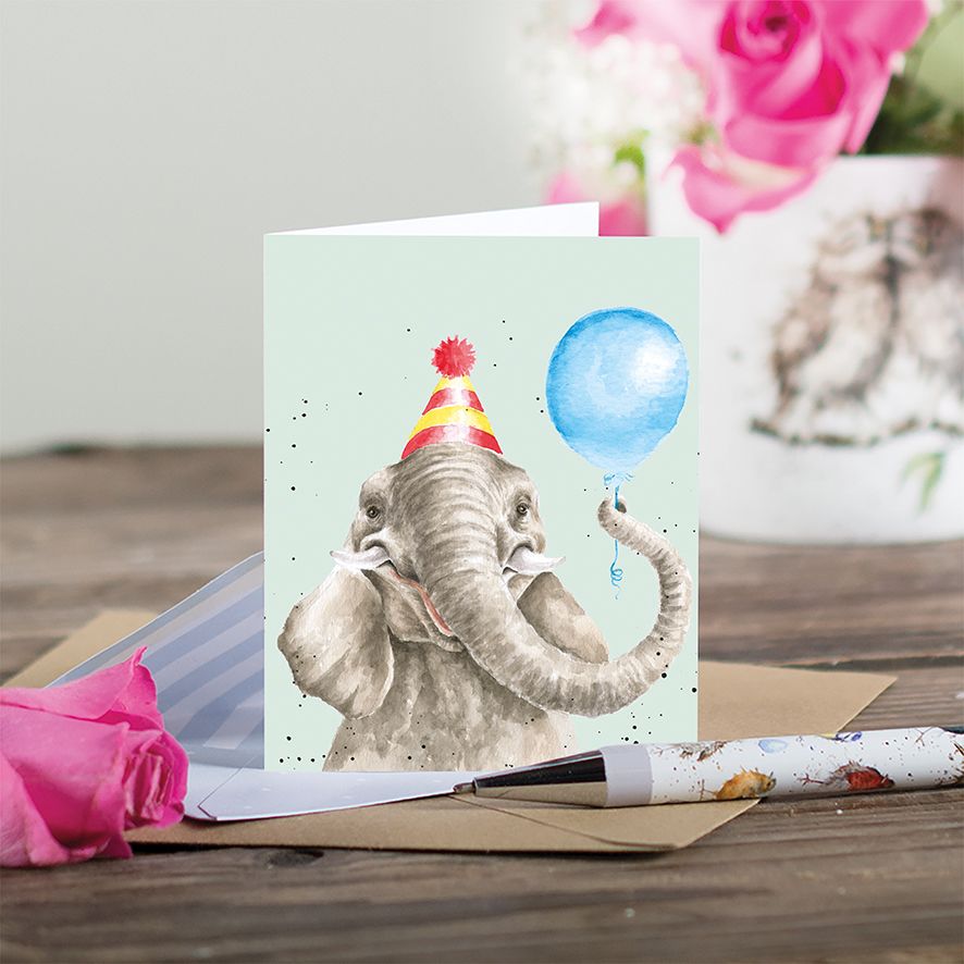 Let's Get This Party Started Elephant Enclosure Card