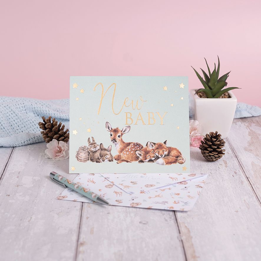 Little Forest Woodland New Baby Card