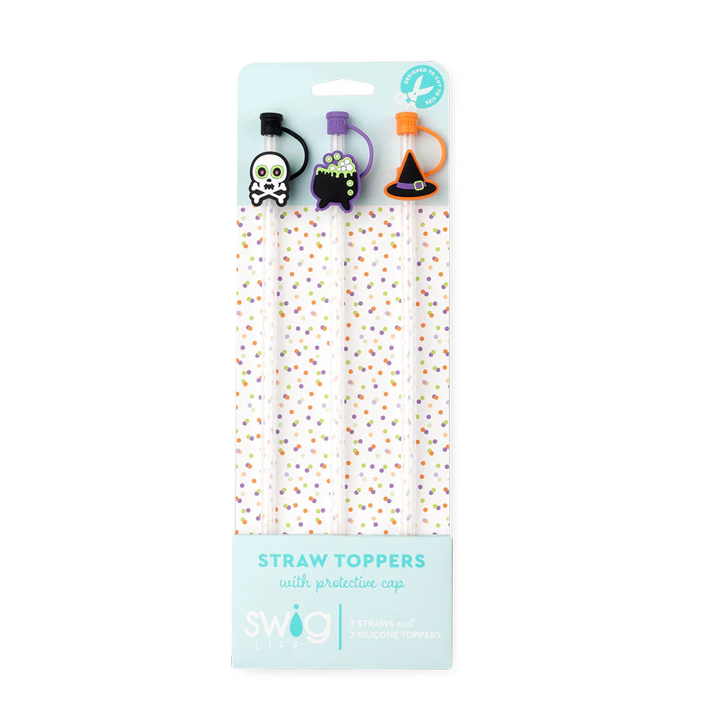 Witches' Brew Reusable Straw Toppers