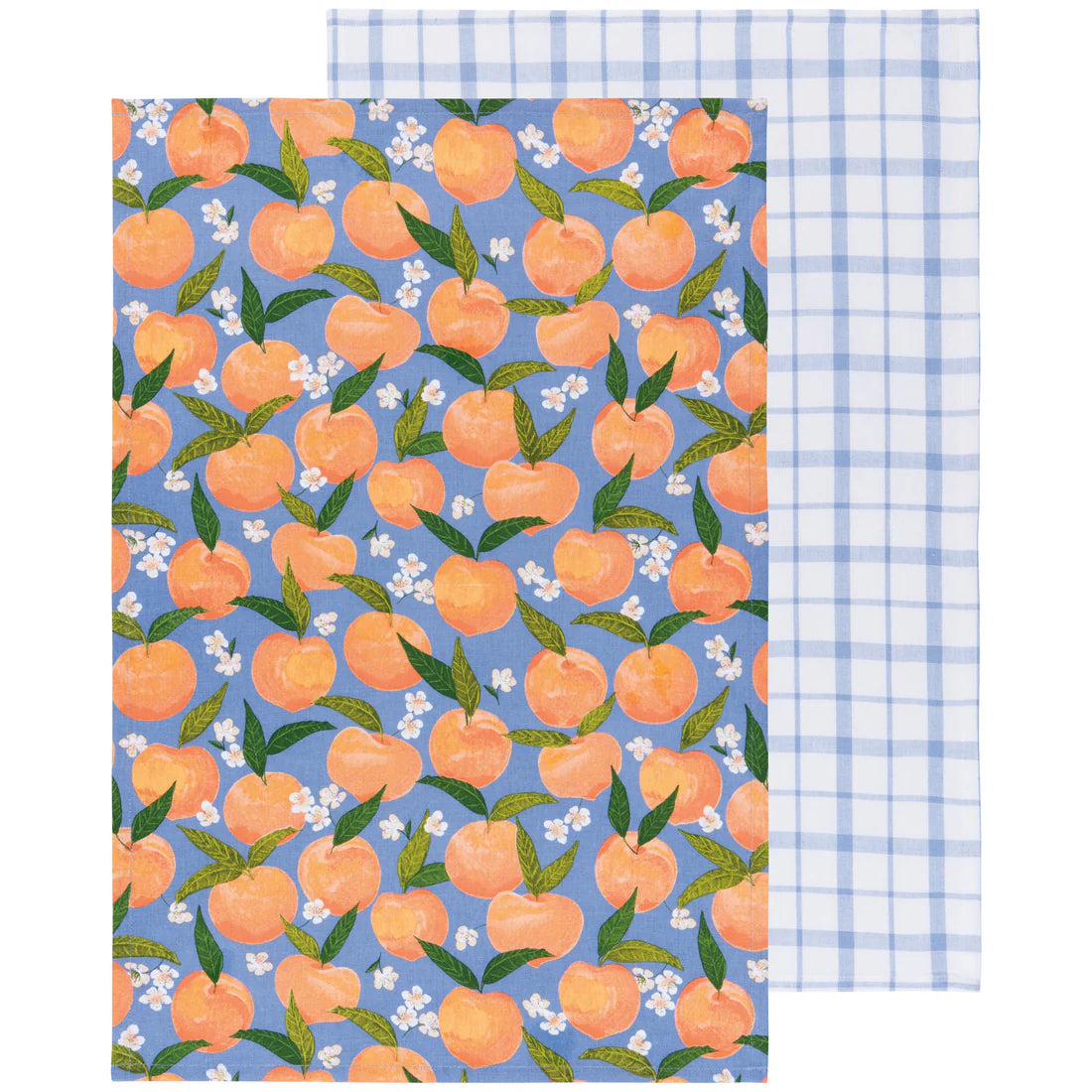 Peaches Tea Towels, Set of 2