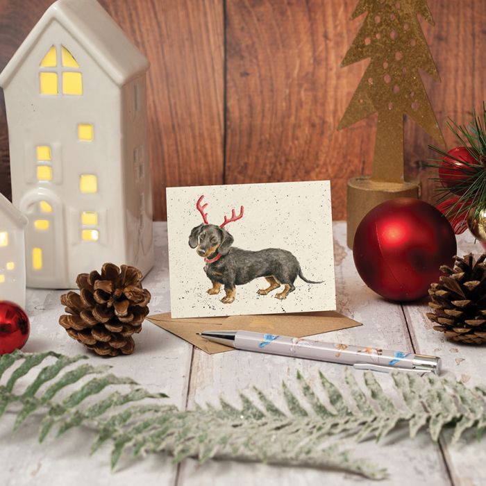 Dachshund Through The Snow Enclosure Card