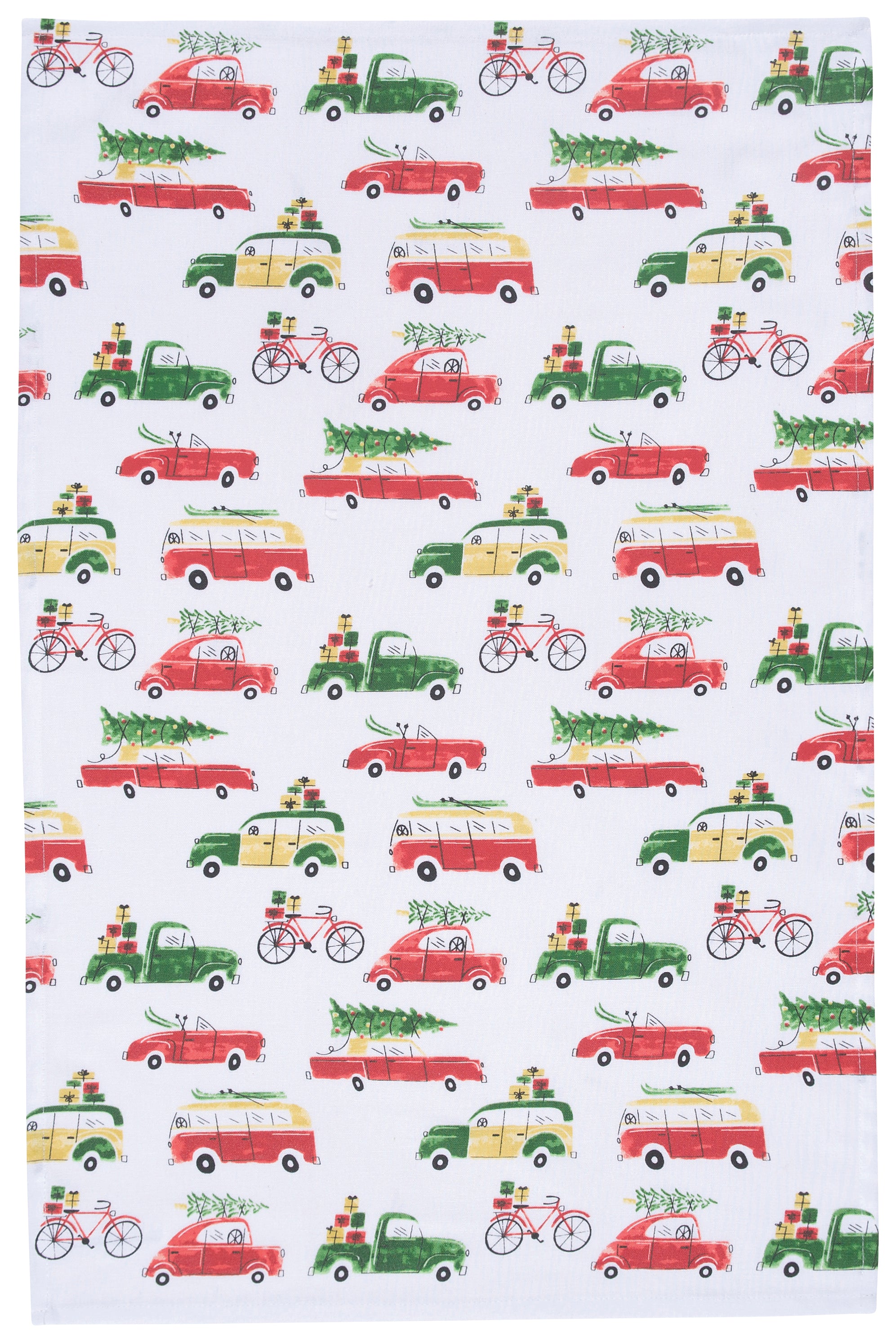 Holiday Cars Dishtowels, Set of 2