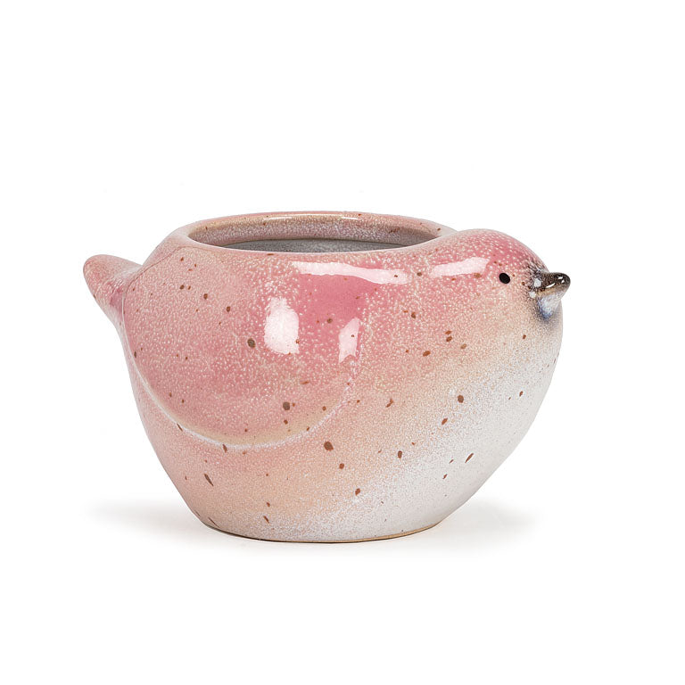 Small Bird Planter in Pink