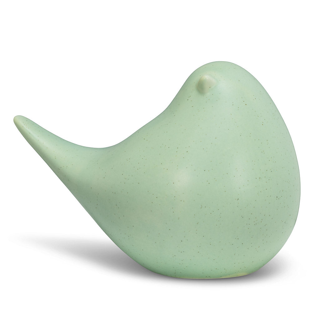 Large Sitting Simple Bird in Mint Green