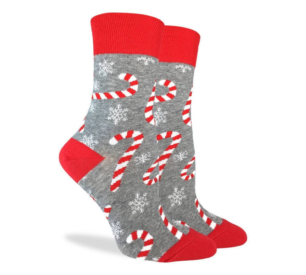 Candy Canes, Holiday Crew Socks