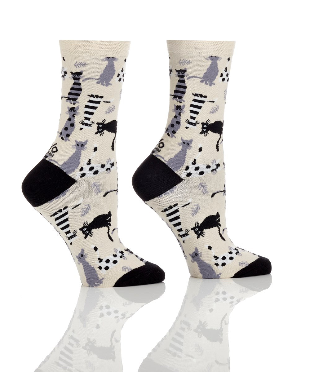 Geometric Cats, Crew Socks