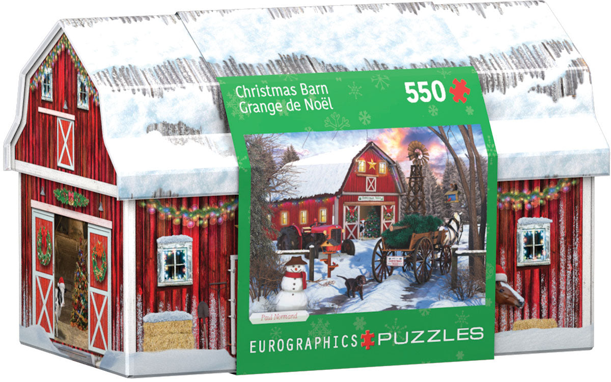 Holiday Farm Tin, 550 Piece Puzzle