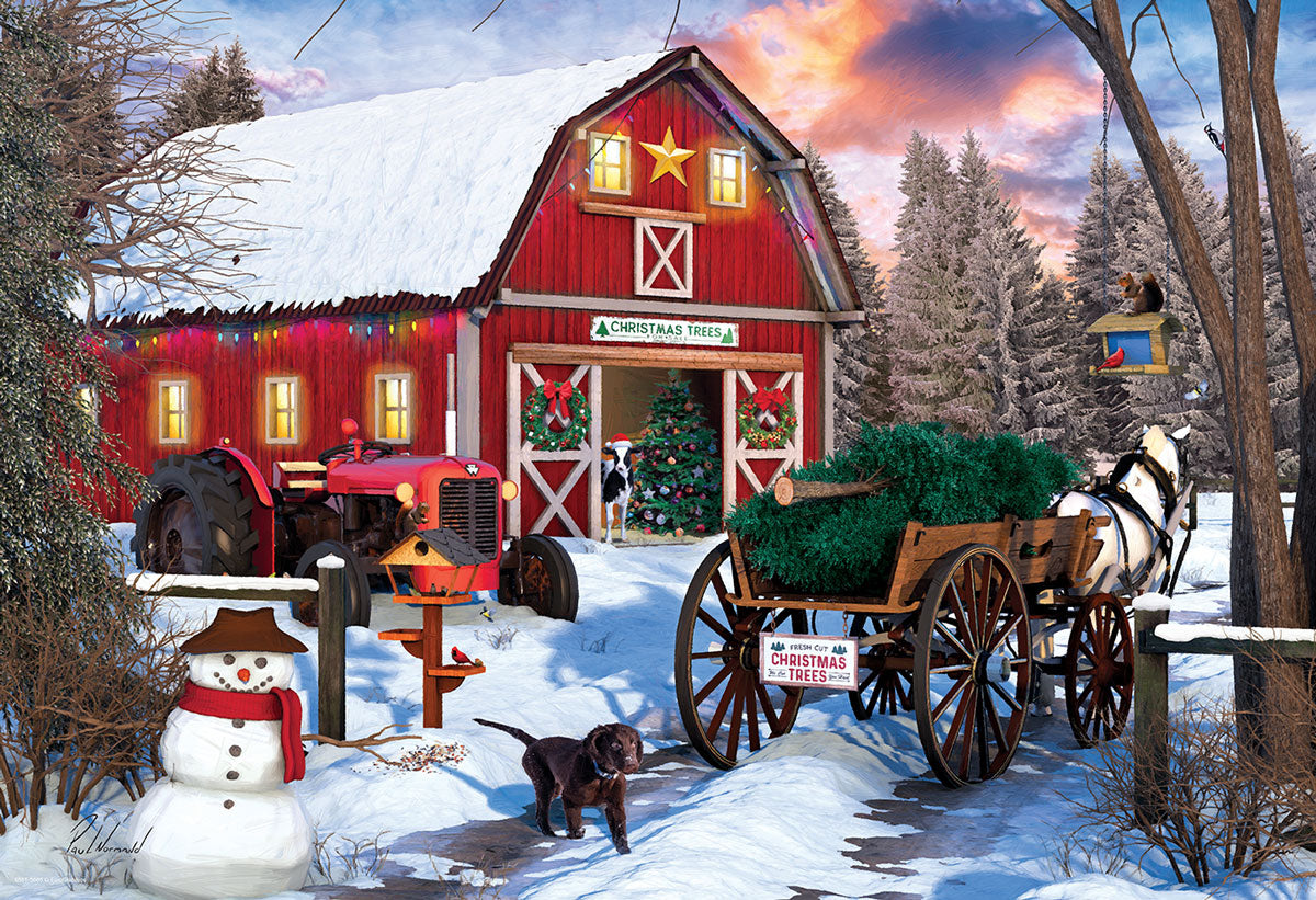 Holiday Farm Tin, 550 Piece Puzzle