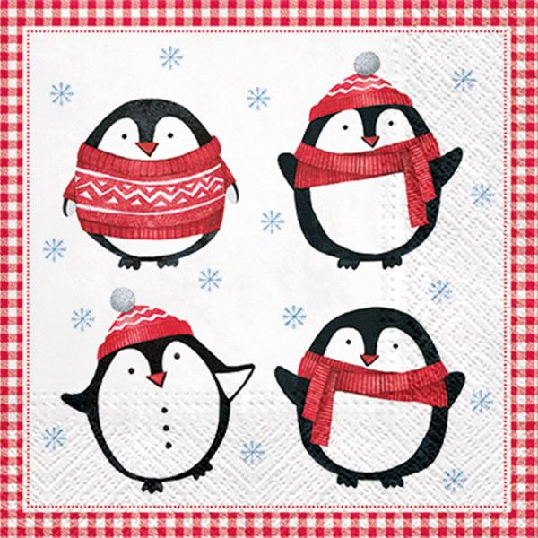 Christmas Penguins Lunch Napkins