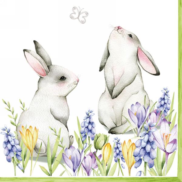 Smiling Bunnies Lunch Napkins