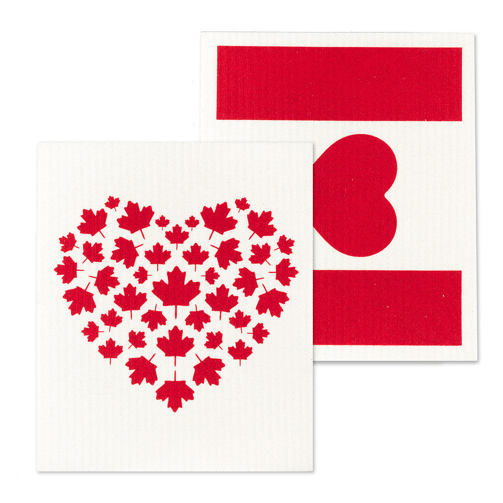 Canada Flag & Heart, Set of 2
