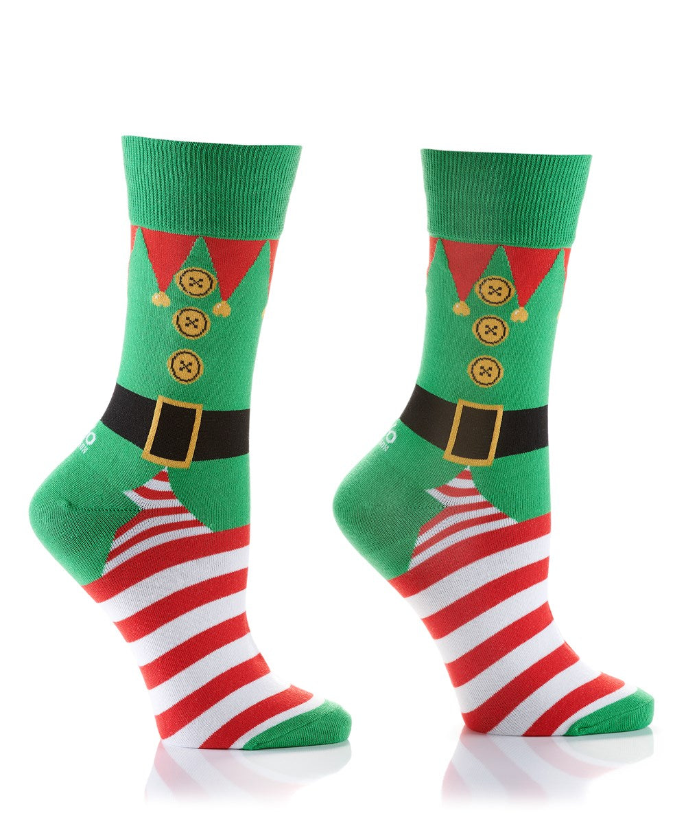 Women's Holiday Crew Sock, Santa's Helper